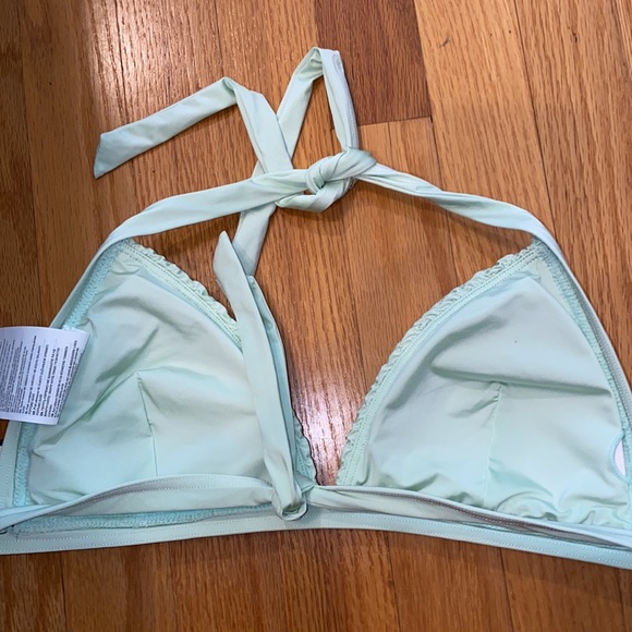 NWT!! Volcom Smock That Triangle Bikini Top Spearmint Size Medium - Picture 5 of 7